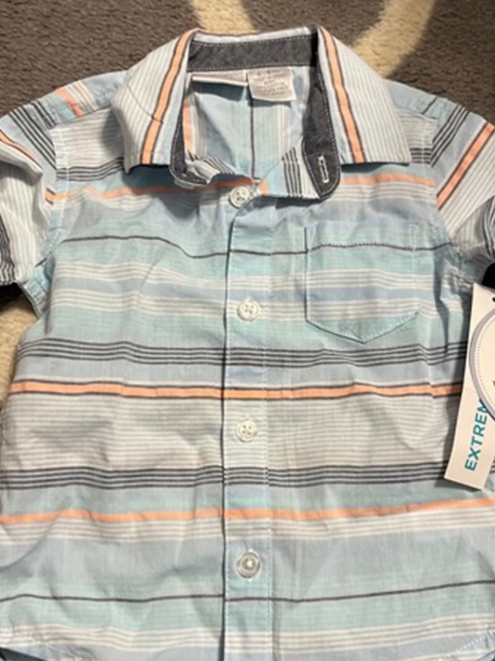 Koala Kids Boys Striped Button-Down Shirt